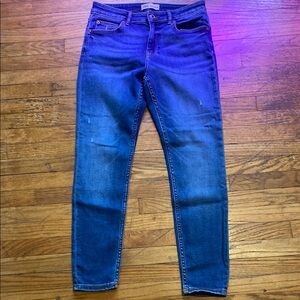 ZARA High rise straight Leg stretch Denim jeans 👖 Size 10 EUR 42
